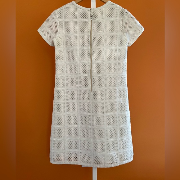 Crochet-style Vintage 60s sweater sheath dress medium - Picture 4 of 8